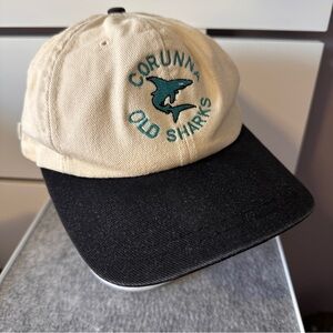 Vintage Corunna Old Sharks Hat Adjustable Cotton Baseball Cap Distressed